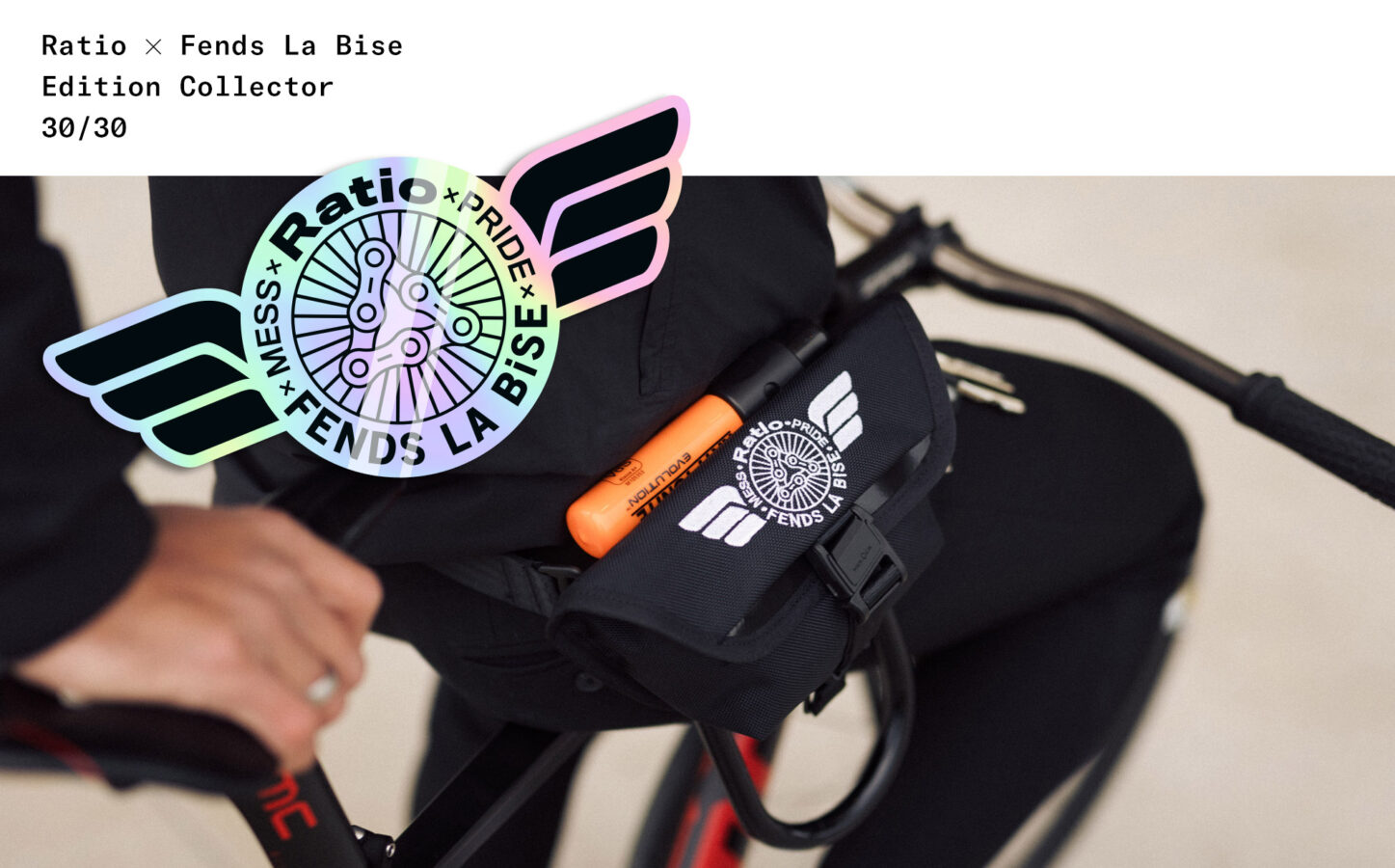 Sacoche U-Lock Ratio x Fends La Bise - Hip Pouch Coursier