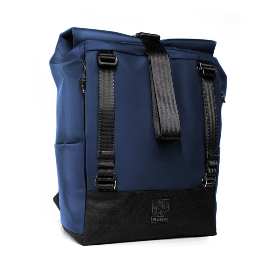 Sac à dos fabriqué en France sac à dos moon rise pro bleu avec sangles de serrage avant - fabriqué en france, éco-responsable, imperméable et garanti à vie