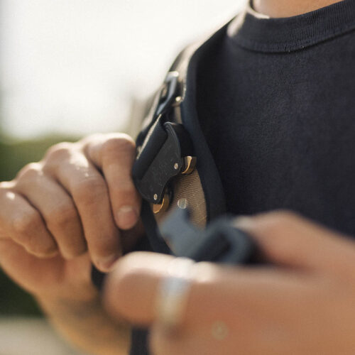 sacoche verte tissu ripstop étanche made in france sacoche bandoulière messenger avec boucle cobra