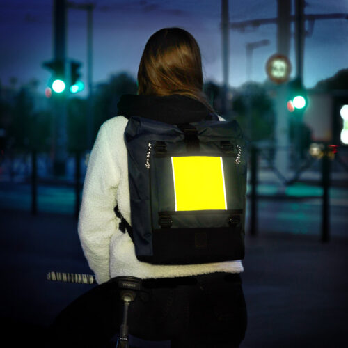 sac à dos vélo reflechissant fluo pour velotaf