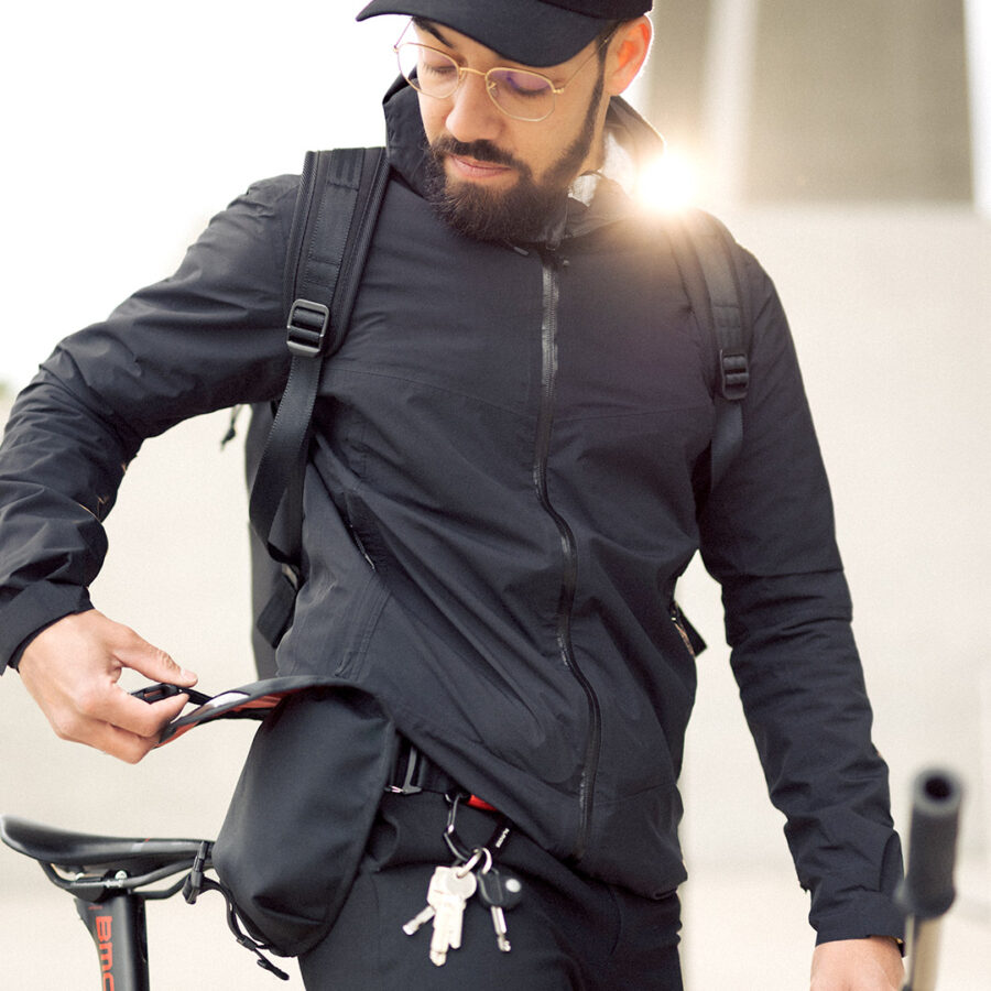 sacoche hip pouch pour coursier grande contenance